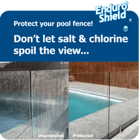 EnduroShield protected glass pool fence