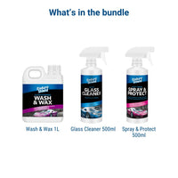 Effortless Car Wash & Protection Bundle – Shine, Repel, & Protect