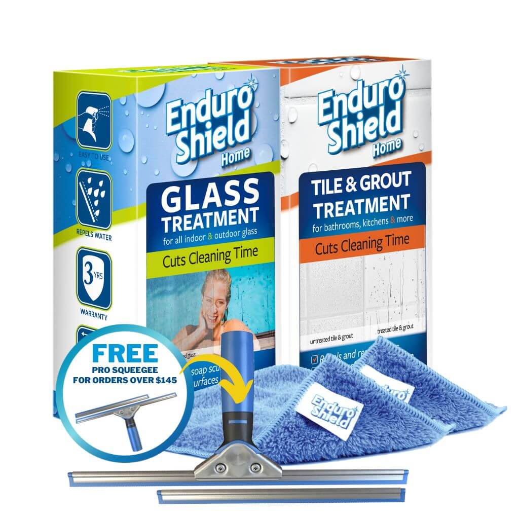 EnduroShield Large Combo bundle glass tile and grout to make surfaces easy to clean and water repellent