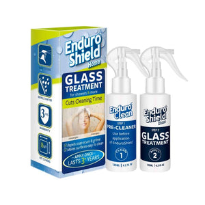 EnduroShield glass treatment kit with cleaner and coating for showers and more