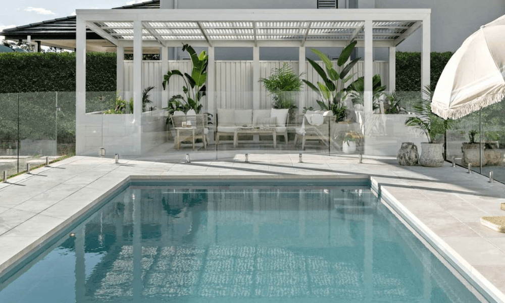 glass coating to help clean glass pool fence