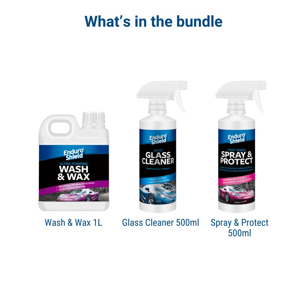 Effortless Car Wash & Protection Bundle – Shine, Repel, & Protect